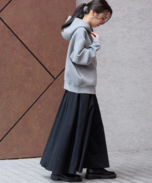 ウォッシャブルブラッシュイージーフレアスカート（スカート