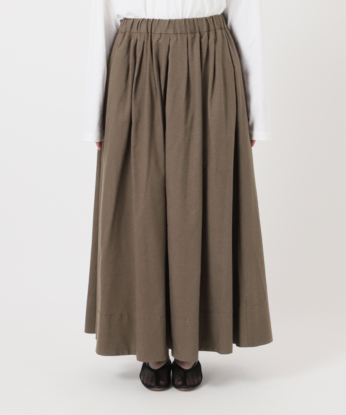 セール】ウォッシャブルブラッシュイージーフレアスカート（スカート