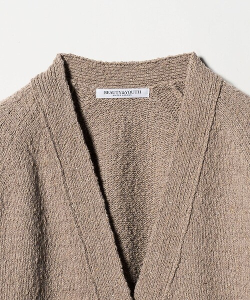 BEAUTY&YOUTH UNITED ARROWS(ビューティーアンドユースユナイテッドアローズ)の「ポリエステルコットンシルク Vネックカーディガン ウォッシャブル(カーディガン/ボレロ・レディース・ダークグレー/ベージュ・FREE)」の15枚目の写真
