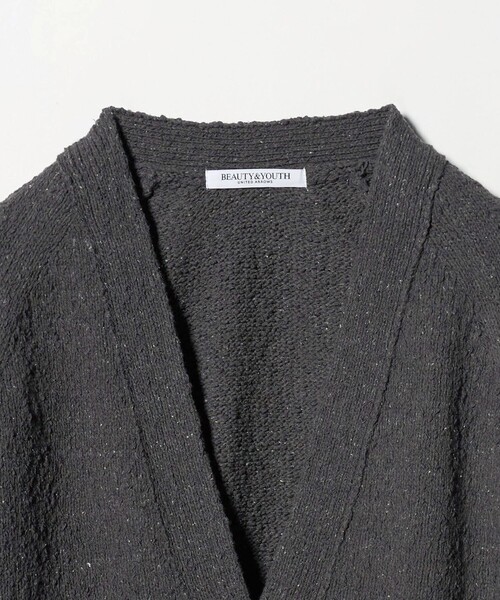 BEAUTY&YOUTH UNITED ARROWS(ビューティーアンドユースユナイテッドアローズ)の「ポリエステルコットンシルク Vネックカーディガン ウォッシャブル(カーディガン/ボレロ・レディース・ダークグレー/ベージュ・FREE)」の21枚目の写真