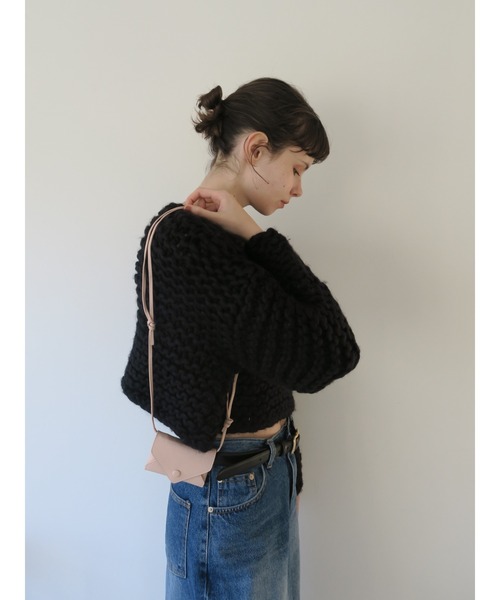 miies miim（ミーエスミーム）の「cow leather mini color bag（ショルダーバッグ・レディース・Black/White/PINK・FREE）」の9枚目の写真