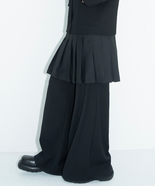 Bshop(ビショップ)の「eunoia | 2タックワイドパンツ WOMEN(その他パンツ・レディース・ブラック・ONE)」の6枚目の写真