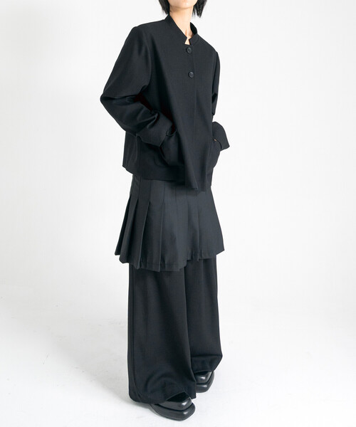 Bshop(ビショップ)の「eunoia | 2タックワイドパンツ WOMEN(その他パンツ・レディース・ブラック・ONE)」の10枚目の写真