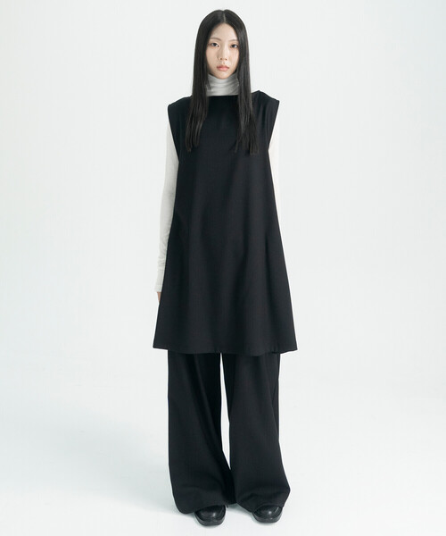 Bshop(ビショップ)の「eunoia | 2タックワイドパンツ WOMEN(その他パンツ・レディース・ブラック・ONE)」の11枚目の写真