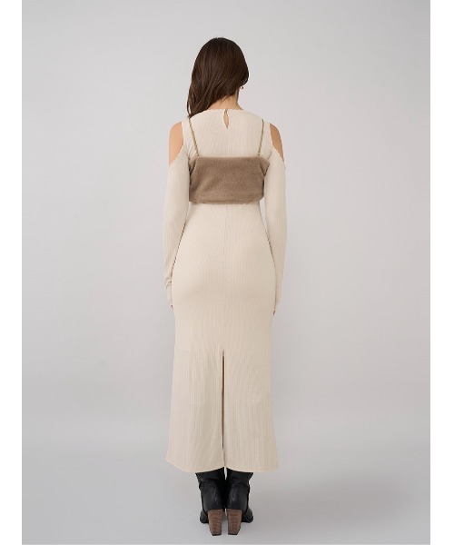 Darichワンピース FLサイズ ベージュ フラッフィーフリルミニワンピース – Darich