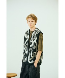 TOWNCRAFT | TOWNCRAFT / タウンクラフト SHAGGY PATTERN ZIP VEST シャギーニット ジップアップベスト(ベスト)