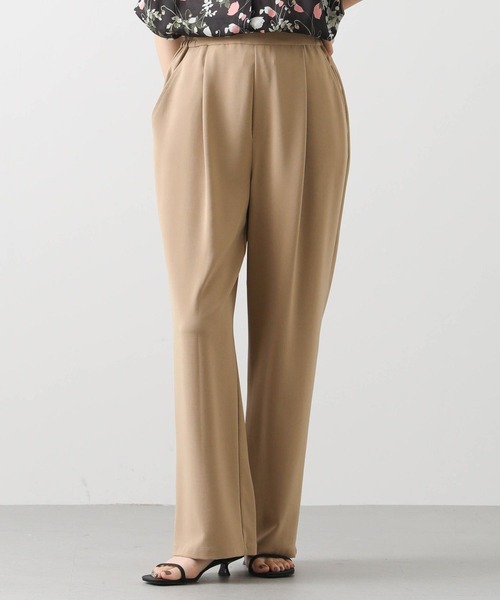 CLOCHE（クロシェ）の「クールグログランパンツ（その他パンツ・レディース・キャメル/ブラック・FREE）」の2枚目の写真