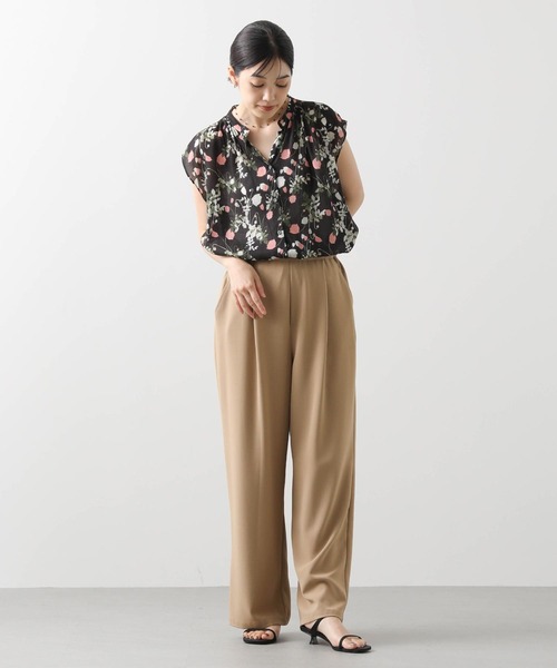 CLOCHE（クロシェ）の「クールグログランパンツ（その他パンツ・レディース・キャメル/ブラック・FREE）」の14枚目の写真