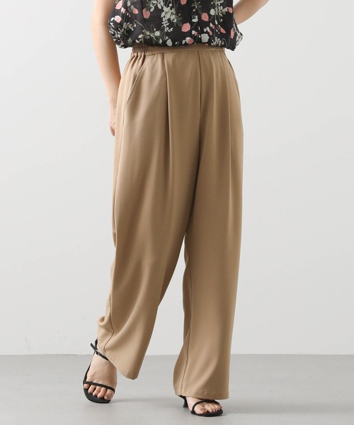 CLOCHE（クロシェ）の「クールグログランパンツ（その他パンツ・レディース・キャメル/ブラック・FREE）」の15枚目の写真