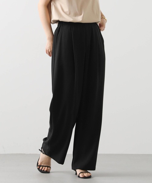 CLOCHE（クロシェ）の「クールグログランパンツ（その他パンツ・レディース・キャメル/ブラック・FREE）」の7枚目の写真