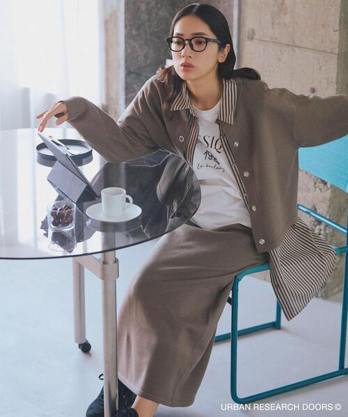 仁村紗和さん着用』『UR TECH 200日ニット』ストレートスカート