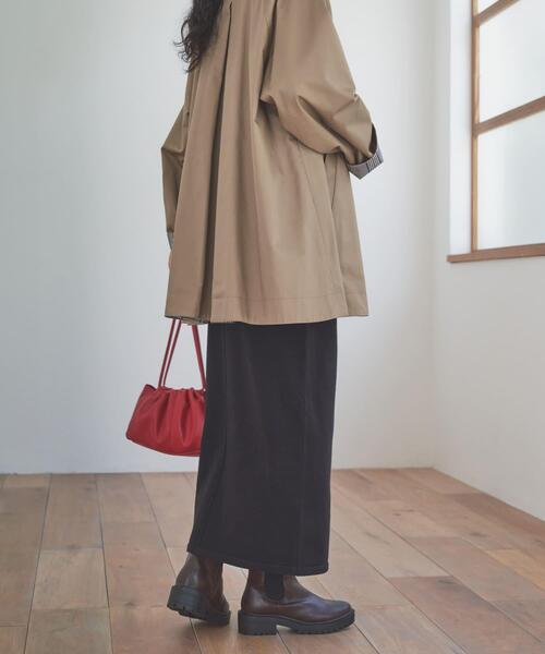 URBAN RESEARCH DOORS（アーバンリサーチドアーズ）の「『仁村紗和さん着用』『UR TECH 200日ニット』ストレートスカート（スカート・レディース・ブラック/モカ・MEDIUM）」の12枚目の写真