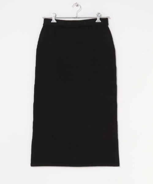 URBAN RESEARCH DOORS（アーバンリサーチドアーズ）の「『仁村紗和さん着用』『UR TECH 200日ニット』ストレートスカート（スカート・レディース・ブラック/モカ・MEDIUM）」の17枚目の写真