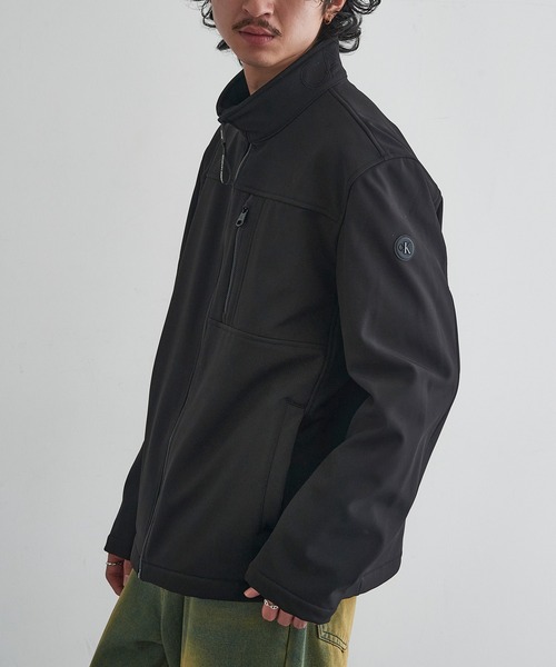 セール】【Calvin Klein】FLEECE SOFT SHELL JACKET フリースソフト