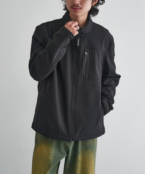 セール】【Calvin Klein】FLEECE SOFT SHELL JACKET フリースソフト