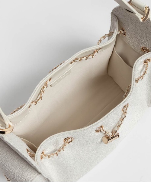 RANDA（ランダ）の「巾着デザインショルダーバッグ（ショルダーバッグ・レディース・アイボリー/ブラック・FREE）」の16枚目の写真