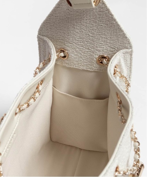 RANDA（ランダ）の「巾着デザインショルダーバッグ（ショルダーバッグ・レディース・アイボリー/ブラック・FREE）」の17枚目の写真