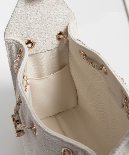 RANDA（ランダ）の「巾着デザインショルダーバッグ（ショルダーバッグ・レディース・アイボリー/ブラック・FREE）」の18枚目の写真