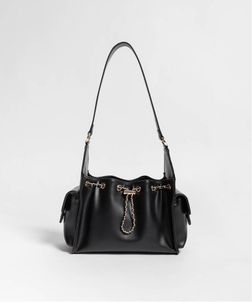 RANDA（ランダ）の「巾着デザインショルダーバッグ（ショルダーバッグ・レディース・アイボリー/ブラック・FREE）」の21枚目の写真