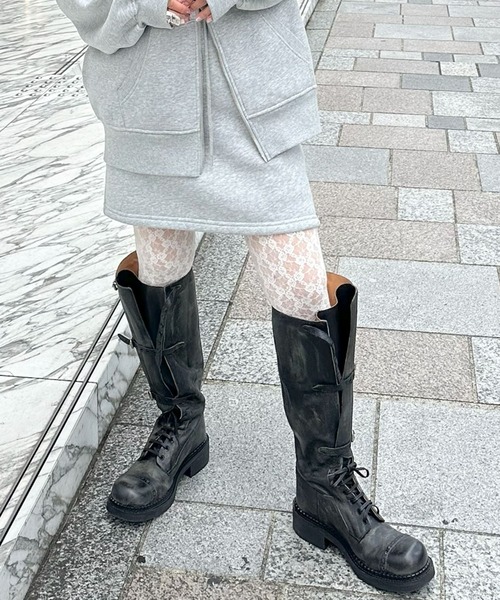 Alley Tokyo(アリートーキョー)の「【セットアップで着られる】便利なシンプルスウェットスカート(スカート・レディース・グレー/スミクロ/ピンク/ライトグリーン・FREE)」の2枚目の写真