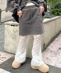 【セットアップで着られる】便利なシンプルスウェットスカート