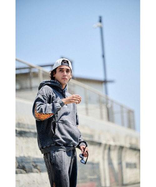 L.Mサイズ2個セット パーカー ダブルフェイスオーバーサイズプルパーカー【大きいサイズ有】 通販