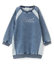 X-girl Stages | 配色切替ロゴ刺しゅうワンピース(ワンピース)