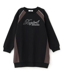 X-girl Stages | 配色切替ロゴ刺しゅうワンピース(ワンピース)