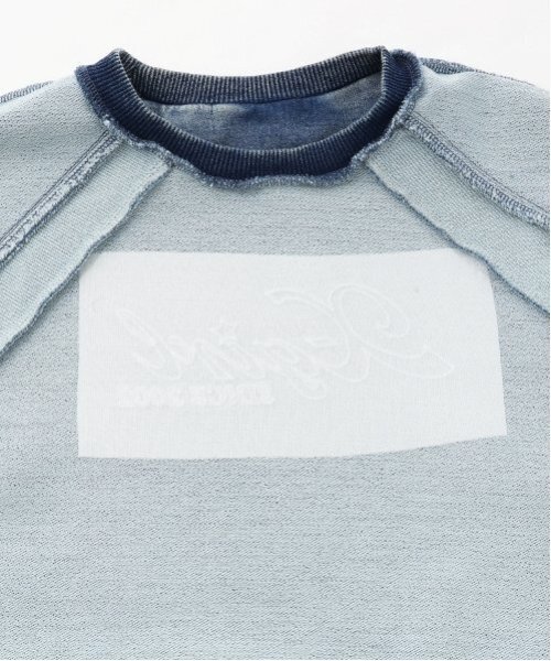 X-girl Stages（エックスガールステージス）の「配色切替ロゴ刺しゅうワンピース（ワンピース・キッズ・ブラック/ブルー・110cm/130cm/140cm/100cm/120cm/90cm）」の5枚目の写真