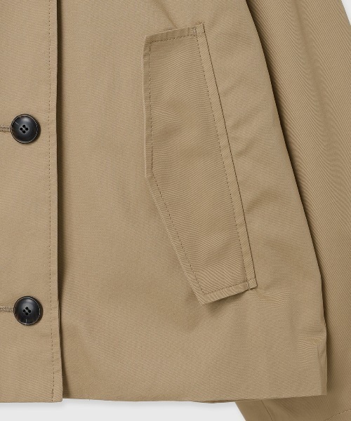 CREDONA（クレドナ）の「NORMANDY HALF TRENCH COAT/ノルマンディハーフトレンチコート（トレンチコート・レディース・ブラック/ベージュ・FREE）」の16枚目の写真