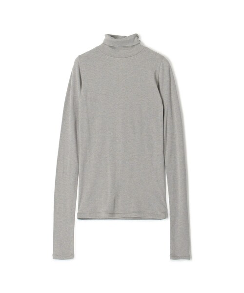 EDITION(エディション)の「コットンシルクフライス タートルネックトップ(Tシャツ/カットソー・レディース・ライトグレー/ホワイト/ライトベージュ・FREE)」の3枚目の写真