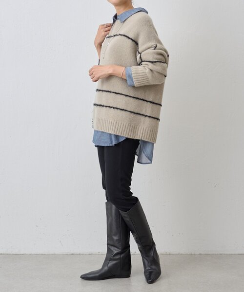 ビッグチェックヤクニット（ニット/セーター）｜BEARDSLEY（ビアズリー