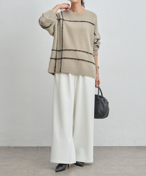 ビッグチェックヤクニット（ニット/セーター）｜BEARDSLEY（ビアズリー