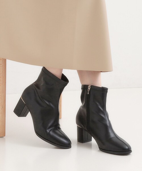 SHOO・LA・RUE（シューラルー）の「ストレッチブーツ（ブーツ・レディース・ブラック/ダークブラウン・25/35/45/50）」の10枚目の写真