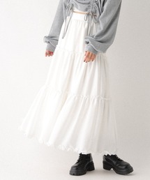 Heather | アソートフリルティアードロングスカート　599314(スカート)