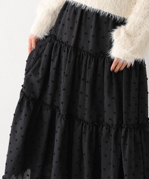 セール】アソートフリルティアードロングスカート 599314（スカート