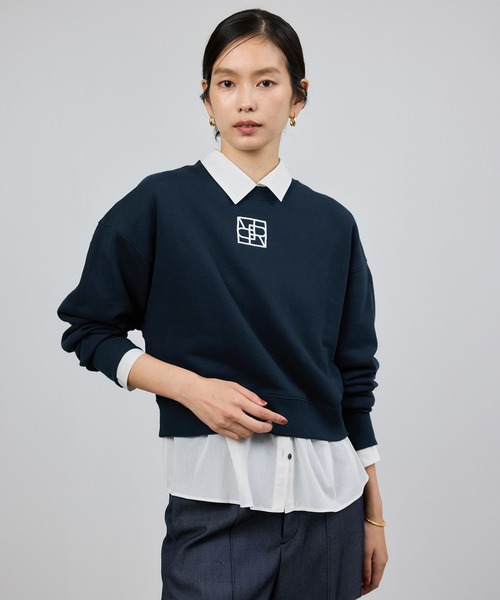 ROPE'（ロペ）の「アナグラム刺繍スウェットプルオーバー/イージーケア（スウェット・レディース・ベージュ系その他/ネイビー/ピンク系その他2・FREE）」の2枚目の写真