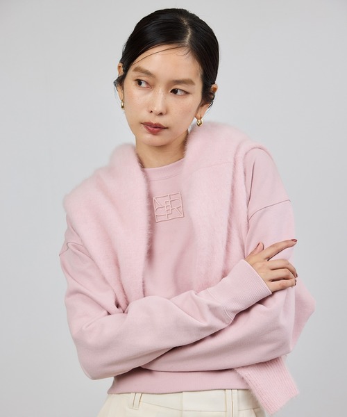 ROPE'（ロペ）の「アナグラム刺繍スウェットプルオーバー/イージーケア（スウェット・レディース・ベージュ系その他/ネイビー/ピンク系その他2・FREE）」の3枚目の写真