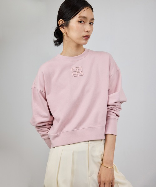 ROPE'（ロペ）の「アナグラム刺繍スウェットプルオーバー/イージーケア（スウェット・レディース・ベージュ系その他/ネイビー/ピンク系その他2・FREE）」の4枚目の写真