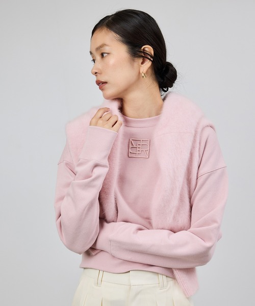 ROPE'（ロペ）の「アナグラム刺繍スウェットプルオーバー/イージーケア（スウェット・レディース・ベージュ系その他/ネイビー/ピンク系その他2・FREE）」の5枚目の写真