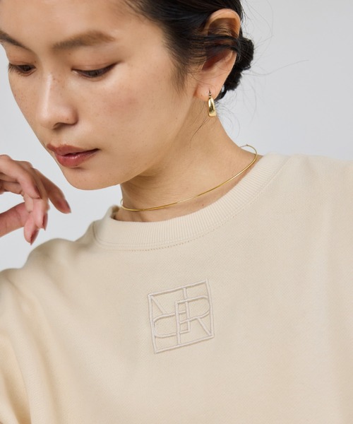 ROPE'（ロペ）の「アナグラム刺繍スウェットプルオーバー/イージーケア（スウェット・レディース・ベージュ系その他/ネイビー/ピンク系その他2・FREE）」の9枚目の写真