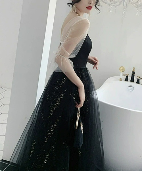 Ritomo De Ricco（リトモ・デ・リコ）の「ボリュームロングドレス（ドレス・レディース・ブラック・SMALL/MEDIUM/LARGE）」の2枚目の写真