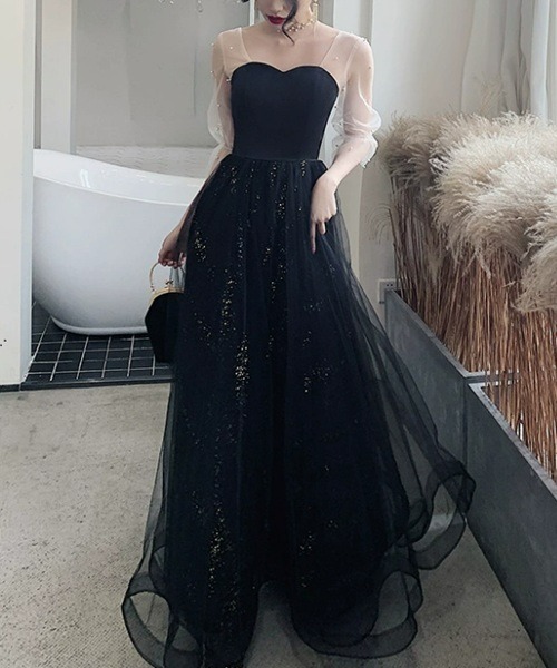 Ritomo De Ricco（リトモ・デ・リコ）の「ボリュームロングドレス（ドレス・レディース・ブラック・SMALL/MEDIUM/LARGE）」の6枚目の写真