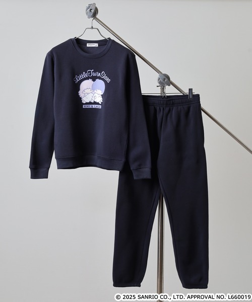 sanrio（サンリオ）の「サンリオキャラクターズ裏起毛上下セット（ルームウェア/パジャマ・メンズ・ネイビー/ピンクベージュ/アイボリー系/オートミール/ネイビー系/ホワイト×ピンク/ブラック系/ピンク系/ダークラベンダー/ブラック/ピンク系その他/杢グレー/ホワイト×グリーン/ブラック系1/ネイビー系1/ホワイト×ブラウン・L/LL/M）」の11枚目の写真