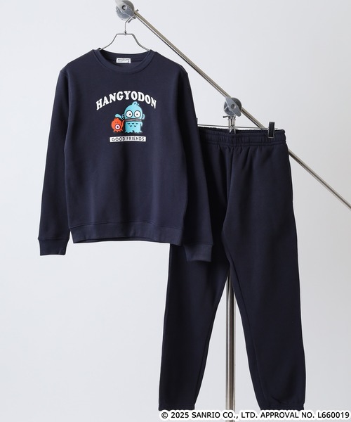 sanrio（サンリオ）の「サンリオキャラクターズ裏起毛上下セット（ルームウェア/パジャマ・メンズ・ネイビー/ピンクベージュ/アイボリー系/オートミール/ネイビー系/ホワイト×ピンク/ブラック系/ピンク系/ダークラベンダー/ブラック/ピンク系その他/杢グレー/ホワイト×グリーン/ブラック系1/ネイビー系1/ホワイト×ブラウン・L/LL/M）」の12枚目の写真