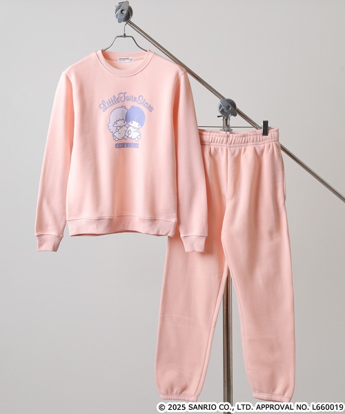 sanrio（サンリオ）の「サンリオキャラクターズ裏起毛上下セット（ルームウェア/パジャマ・メンズ・ネイビー/ピンクベージュ/アイボリー系/オートミール/ネイビー系/ホワイト×ピンク/ブラック系/ピンク系/ダークラベンダー/ブラック/ピンク系その他/杢グレー/ホワイト×グリーン/ブラック系1/ネイビー系1/ホワイト×ブラウン・L/LL/M）」の16枚目の写真