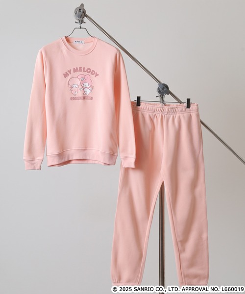 sanrio（サンリオ）の「サンリオキャラクターズ裏起毛上下セット（ルームウェア/パジャマ・メンズ・ネイビー/ピンクベージュ/アイボリー系/オートミール/ネイビー系/ホワイト×ピンク/ブラック系/ピンク系/ダークラベンダー/ブラック/ピンク系その他/杢グレー/ホワイト×グリーン/ブラック系1/ネイビー系1/ホワイト×ブラウン・L/LL/M）」の14枚目の写真