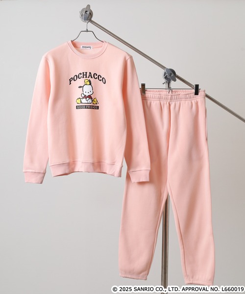 sanrio（サンリオ）の「サンリオキャラクターズ裏起毛上下セット（ルームウェア/パジャマ・メンズ・ネイビー/ピンクベージュ/アイボリー系/オートミール/ネイビー系/ホワイト×ピンク/ブラック系/ピンク系/ダークラベンダー/ブラック/ピンク系その他/杢グレー/ホワイト×グリーン/ブラック系1/ネイビー系1/ホワイト×ブラウン・L/LL/M）」の15枚目の写真