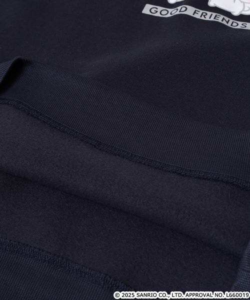 sanrio（サンリオ）の「サンリオキャラクターズ裏起毛上下セット（ルームウェア/パジャマ・メンズ・ネイビー/ピンクベージュ/アイボリー系/オートミール/ネイビー系/ホワイト×ピンク/ブラック系/ピンク系/ダークラベンダー/ブラック/ピンク系その他/杢グレー/ホワイト×グリーン/ブラック系1/ネイビー系1/ホワイト×ブラウン・L/LL/M）」の17枚目の写真