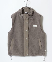 フリース」に該当するベスト（ブラウン/茶色系）ファッション通販